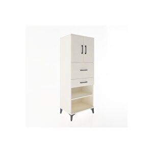 Hyperion Dolap 3 Raflı 2 Çekmeceli 2 Kapaklı 60x44x163 Aytaşı-aytaşı
