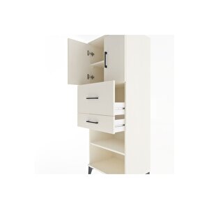 Hyperion Dolap 3 Raflı 2 Çekmeceli 2 Kapaklı 60x44x163 Aytaşı-aytaşı