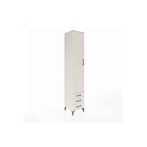 Hyperion Dolap 3 Raflı 3 Çekmeceli Tek Askılı 44x44x243 Aytaşı-aytaşı
