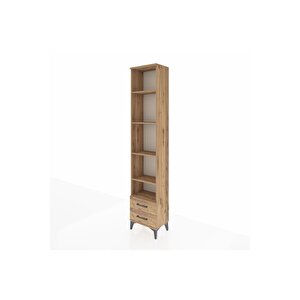 Arges Dolap 5 Raflı 2 Çekmeceli 44x30x221 Çam-çam