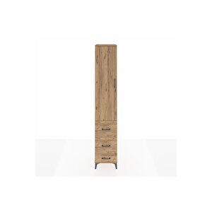 Hyperion Dolap 2 Raflı 3 Çekmeceli Tek Askılı 44x44x243 Çam-çam