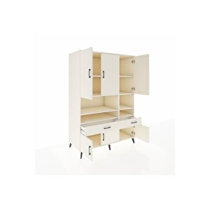 Kronos Dolap 8 Raflı 2 Çekmeceli 6 Kapaklı 132x59x195 Aytaşı-aytaşı/aytaşı