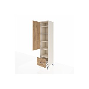 Hyperion Dolap 5 Raflı Tek Çekmeceli Tek Kapaklı 44x44x195 Aytaşı-çam