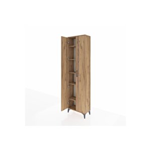 Arges Dolap 5 Raflı 2 Kapaklı 60x30x221 Çam-çam