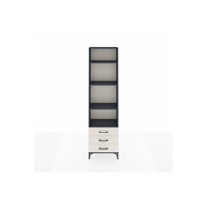 Arges Dolap 4 Raflı 3 Çekmeceli 60x30x221 Antrasit-aytaşı