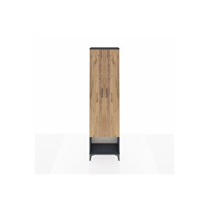 Arges Dolap 3 Raflı 2 Kapaklı Tek Askılı 60x30x221 Antrasit-çam