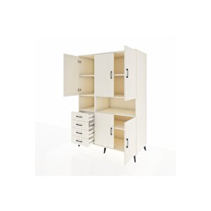 Kronos Dolap 7 Raflı 4 Çekmeceli 5 Kapaklı 132x59x195 Aytaşı-aytaşı/aytaşı