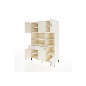 Kronos Dolap 10 Raflı Tek Çekmeceli 6 Kapaklı 132x59x195 Aytaşı-aytaşı/aytaşı