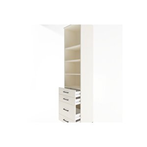 Hyperion Dolap 4 Raflı 4 Çekmeceli 60x44x243 Aytaşı-aytaşı