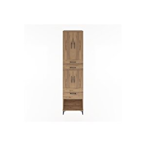 Hyperion Dolap 3 Raflı 3 Çekmeceli 4 Kapaklı 60x44x243 Çam-çam