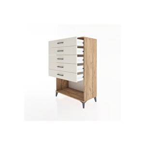 Hyperion Dolap 5 Çekmeceli 88x44x134 Çam-aytaşı