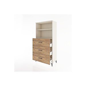 Hyperion Dolap 2 Raflı 3 Çekmeceli 88x44x182 Aytaşı-çam