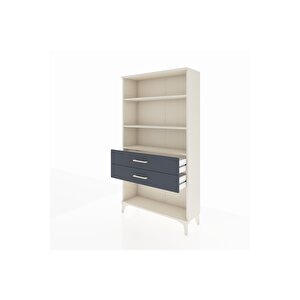 Arges Dolap 3 Raflı 2 Çekmeceli 88x30x163 Aytaşı-antrasit