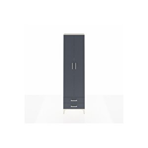 Arges Dolap 5 Raflı 2 Çekmeceli 2 Kapaklı 60x30x221 Aytaşı-antrasit