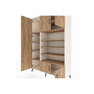 Hyperion Gardrop 10 Raflı 5 Kapaklı 132x44x195 Aytaşı-çam