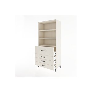 Hyperion Dolap 3 Raflı 4 Çekmeceli 88x44x195 Aytaşı-aytaşı