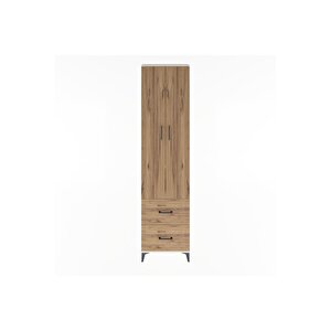 Arges Dolap 4 Raflı 2 Çekmeceli 2 Kapaklı 60x30x243 Aytaşı-çam