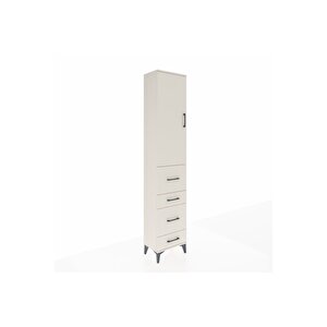 Arges Dolap 2 Raflı 4 Çekmeceli Tek Askılı 44x30x221 Aytaşı-aytaşı