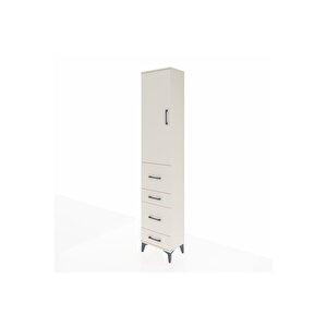 Arges Dolap 2 Raflı 4 Çekmeceli Tek Askılı 44x30x221 Aytaşı-aytaşı