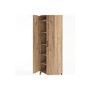 Hyperion Dolap 5 Raflı 2 Kapaklı 60x44x195 Çam-çam