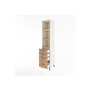 Hyperion Dolap 3 Raflı 4 Çekmeceli 44x44x221 Aytaşı-çam