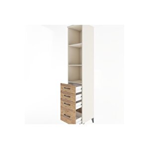 Hyperion Dolap 3 Raflı 4 Çekmeceli 44x44x221 Aytaşı-çam