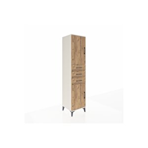 Hyperion Dolap 3 Raflı 3 Çekmeceli 2 Kapaklı 44x44x195 Aytaşı-çam