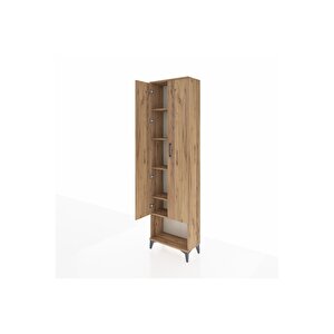 Arges Dolap 5 Raflı 2 Kapaklı 60x30x221 Çam-çam