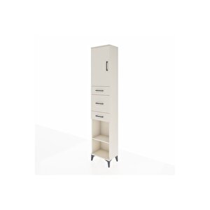 Arges Dolap 3 Raflı 3 Çekmeceli Tek Kapaklı 44x30x221 Aytaşı-aytaşı