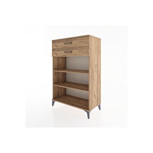 Hyperion Dolap 2 Raflı 2 Çekmeceli 88x44x134 Çam-çam