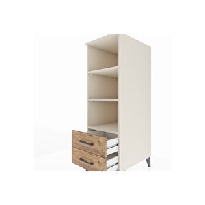 Kronos Dolap 3 Raflı 2 Çekmeceli 44x59x134 Aytaşı-çam