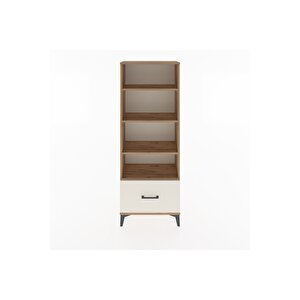 Arges Dolap 4 Raflı Tek Çekmeceli 60x30x163 Çam-aytaşı