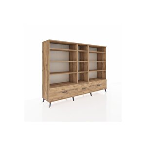 Hyperion Dolap 12 Raflı 3 Çekmeceli  220x44x163 Çam-çam