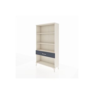 Arges Dolap 3 Raflı Tek Çekmeceli 88x30x163 Aytaşı-antrasit