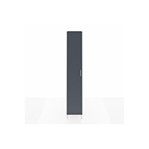 Hyperion Dolap 6 Raflı Tek Kapaklı 44x44x243 Antrasit-antrasit