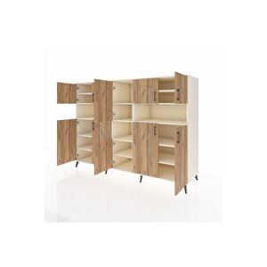 Kronos Dolap 14 Raflı 10 Kapaklı 220x59x163 Aytaşı-çam/aytaşı