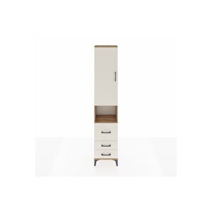 Arges Dolap 3 Raflı 3 Çekmeceli Tek Askılı 44x30x221 Çam-aytaşı