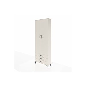 Arges Dolap 2 Raflı 3 Çekmeceli Tek Askılı 88x30x243 Aytaşı-aytaşı