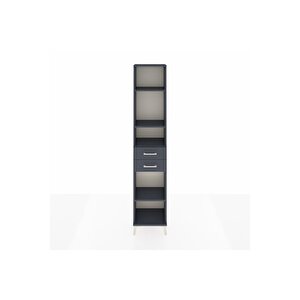 Arges Dolap 4 Raflı 2 Çekmeceli 44x30x221 Antrasit-antrasit