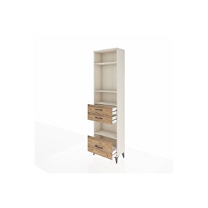 Arges Dolap 4 Raflı 3 Çekmeceli 60x30x221 Aytaşı-çam