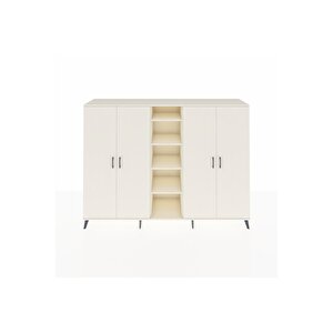 Hyperion Dolap 12 Raflı 4 Kapaklı 220x44x163 Aytaşı-aytaşı