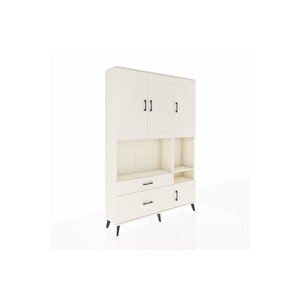 Arges Gardrop 7 Raflı 2 Çekmeceli 4 Kapaklı 132x30x195 Aytaşı-aytaşı