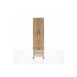 Arges Dolap 3 Raflı Tek Çekmeceli Tek Askılı 60x30x221 Aytaşı-çam