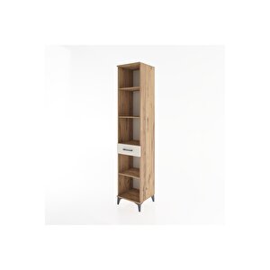 Hyperion Dolap 4 Raflı Tek Çekmeceli 44x44x221 Çam-aytaşı
