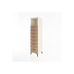 Hyperion Dolap Tek Raflı 7 Çekmeceli 44x44x182 Aytaşı-çam