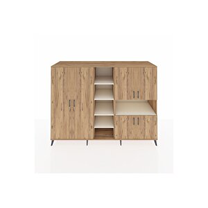 Kronos Dolap 13 Raflı 6 Kapaklı 220x59x163 Çam-çam/aytaşı