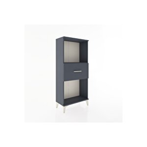 Hyperion Dolap Tek Raflı Tek Çekmeceli 60x44x134 Antrasit-antrasit