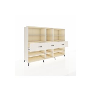 Kronos Dolap 9 Raflı 3 Çekmeceli  220x59x163 Aytaşı-aytaşı