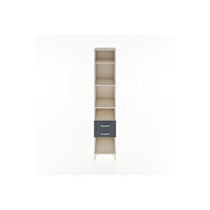 Hyperion Dolap 4 Raflı 2 Çekmeceli 44x44x221 Aytaşı-antrasit