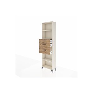 Arges Dolap 3 Raflı 3 Çekmeceli 60x30x221 Aytaşı-çam